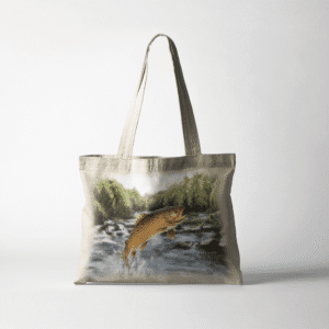 The-Ginger-Coo-Tote-Bag-Scotland-Highland-Brown-Trout-Fishing-Angling-Bag-Gift-Fisherman