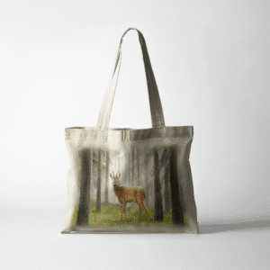 The-Ginger-Coo-Tote-Bag-Scotland-Highland-Roebuck-Roe-Buck-Scottish-Wildlife-Gift-Canvas-Linen-Reusable