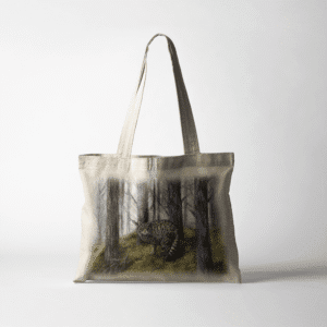 The-Ginger-Coo-Tote-Bag-Scotland-Highland-Wildcat-Wild-Cat-Scottish-Wildlife-Gift-Canvas-Linen-Reusable