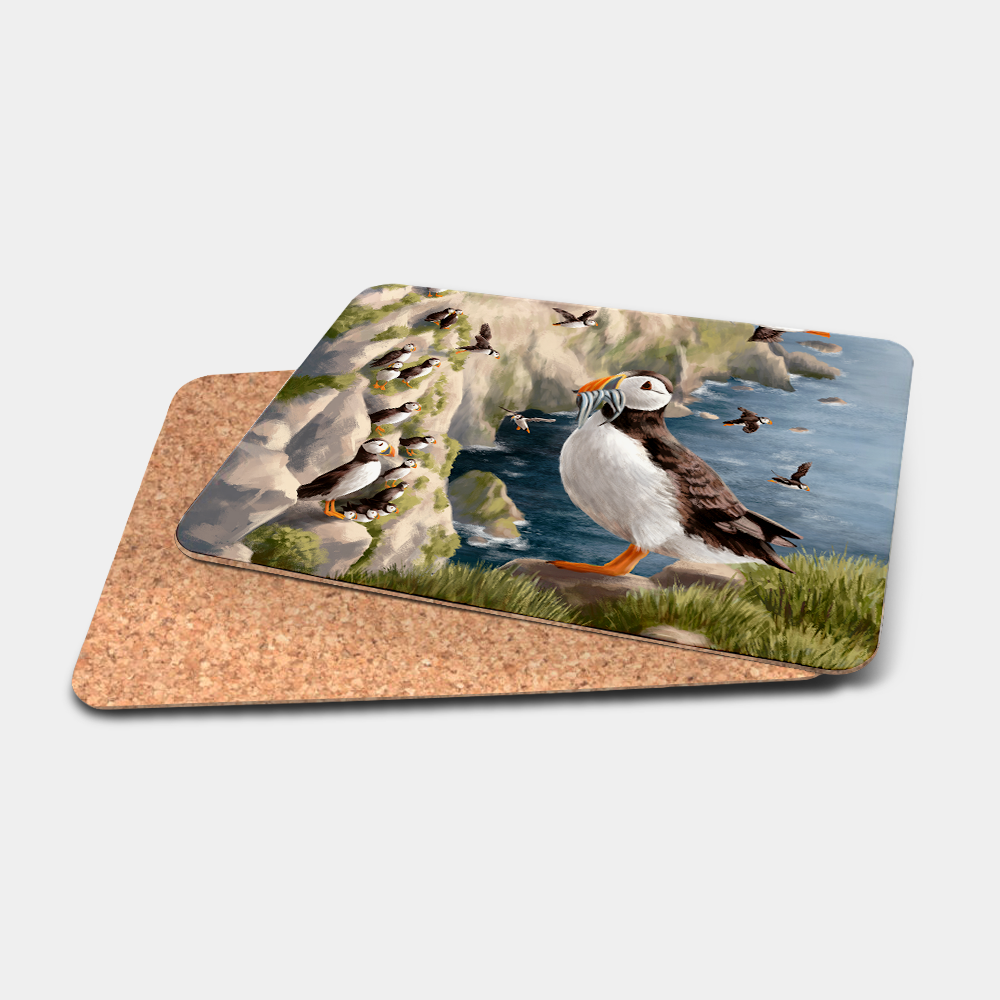 personalised-printed-custom-placemats-puffin-highland-collection-the-ginger-coo-scottish-gift-tableware-cork