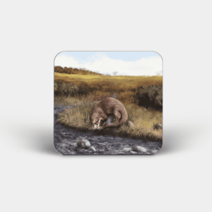 Otter Printed Square Coaster