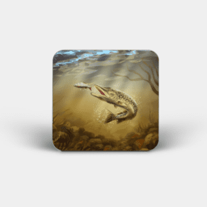 Pike Printed Square Coaster