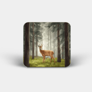 Roe Buck Printed Square Coaster