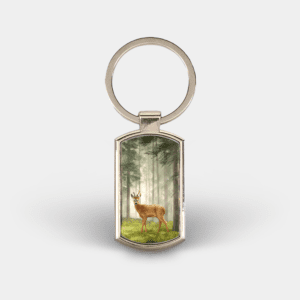 Roe Buck Printed Lozenge Keyring