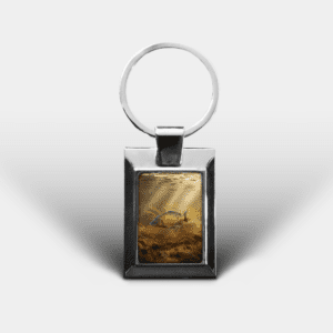 Common Carp Printed Rectangular Keyring