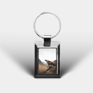 Golden Eagle Printed Rectangular Keyring