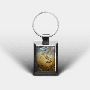 Pike Printed Rectangular Keyring