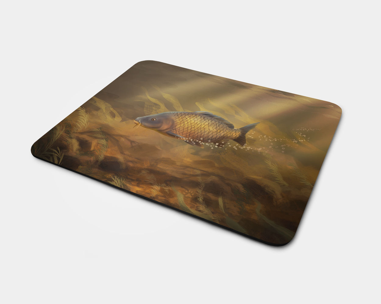 Mouse Mat with Common Carp Design