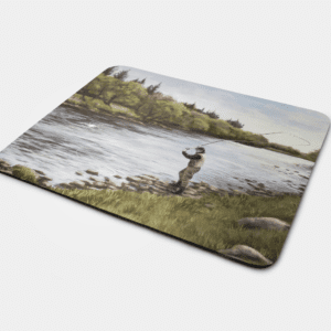 Mouse Mat with Fly Fishing Design