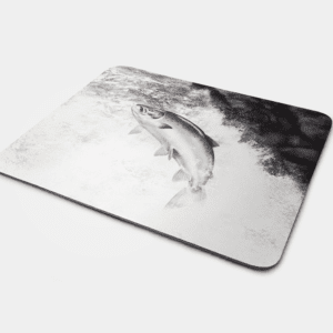 Mouse Mat with Leaping Salmon Design