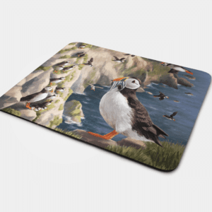 Mouse Mat with Puffin Design
