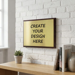 Horizontal-Gold-Award-Plaque-Cheap-Custom-Customised-Personalised-The-Ginger-Coo-Scotland-UK-Wooden-Metal-Metallic-Quality-Wording-Lifestyle