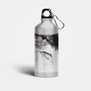 Leaping Salmon Reusable Metal Water Bottle