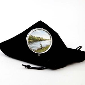 Fly Fishing Round Pill Box