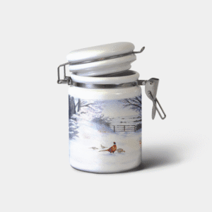 The-Ginger-Coo-Custom-Personalised-Ceramic-Storage-Jar-Pheasant-Game-Bird-Rustic-Gift-Highland-Design-Scotland