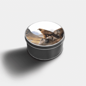 The-Ginger-Coo-Custom-Personalised-Round-Tin-Golden-Eagle-Scottish-Wildlife-Gift-Idea-Printed-Tin-Sweets-Biscuit-Storage