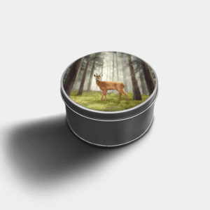 The-Ginger-Coo-Custom-Personalised-Round-Tin-Roe-Buck-Deer-Wildlife-Gift-Idea-Printed-Tin-Sweets-Biscuit-Storage