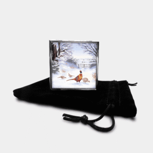 Pheasant Square Pill Box