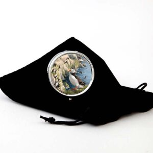 Puffin Round Pill Box