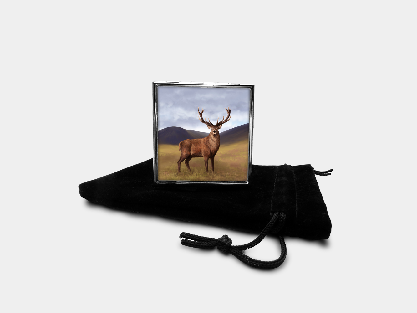 Stag Square Pill Box
