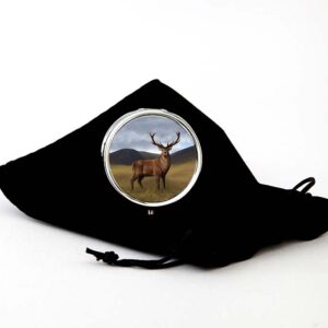 Stag Round Pill Box