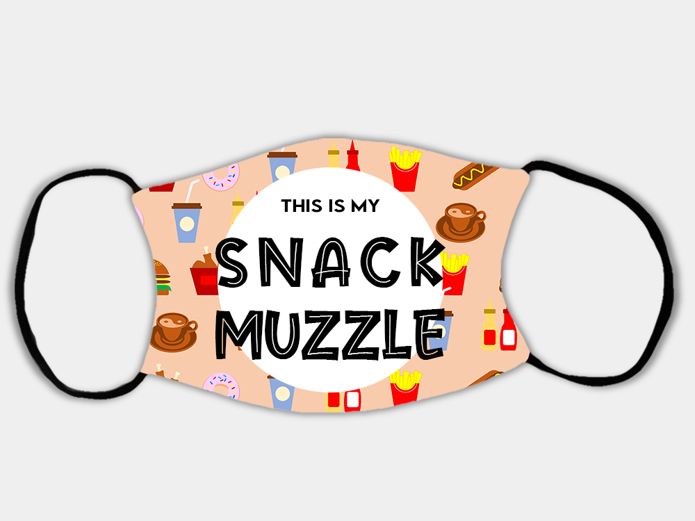 Snack Muzzle Face Mask with 2 x PM2.5 Filters