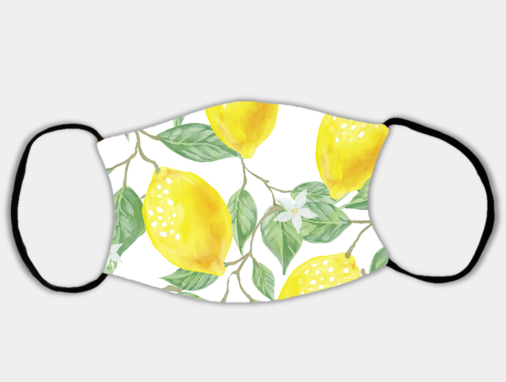 Lively Lemons Face Mask with 2 x PM2.5 Filters