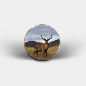 Stag Circular Fridge Magnet