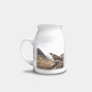 the-ginger-coo-personalised-highland-collection-custom-ceramic-milk-jug-golden-eagle-wildlife-scotland