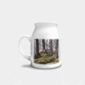 the-ginger-coo-personalised-highland-collection-custom-ceramic-milk-jug-wildcat-wildlife-scotland
