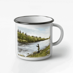The-Ginger-Coo-Black-Rim-Retro-Mug-Scotland-Highland-Fly-Fishing-Angling-Gift-Fisherman