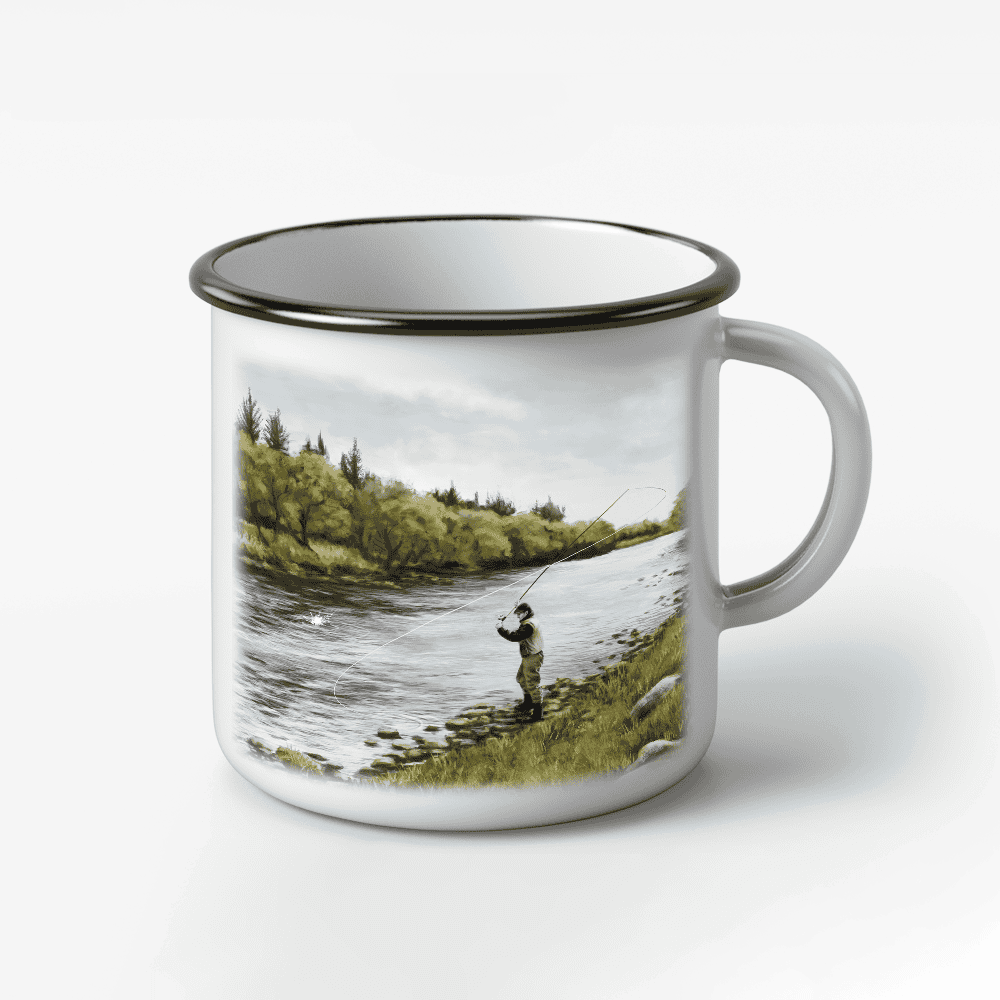 The-Ginger-Coo-Black-Rim-Retro-Mug-Scotland-Highland-Fly-Fishing-Angling-Gift-Fisherman