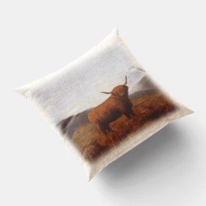 The-Ginger-Coo-Linen-Style-Cushion-Scotland-Scottish-Highlands-Highland-Cow-Gift