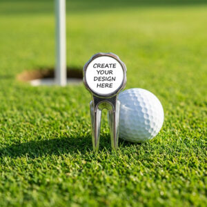 The Ginger Coo - Custom Golf Ball Marker - Personalised Pitch Repairer - Scotland Golfing Gifts Wording Lifestyle 3